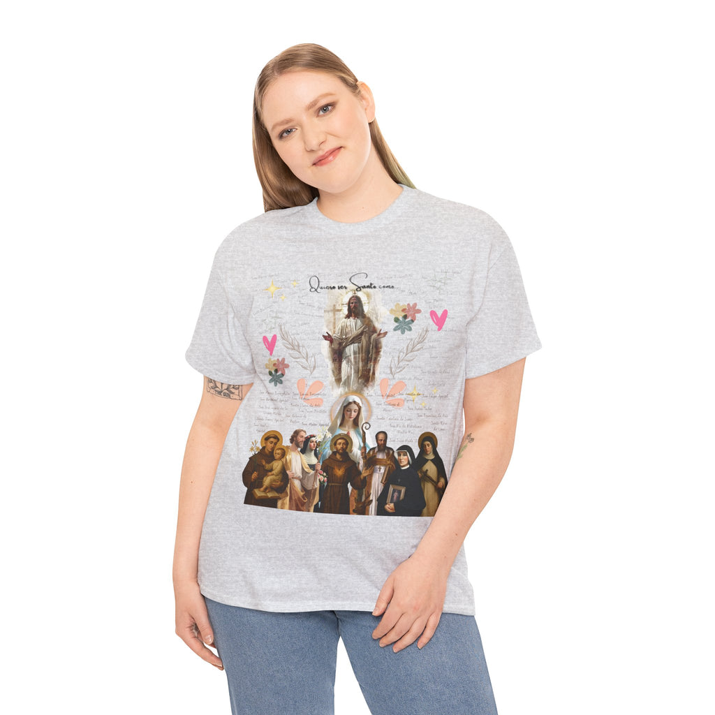 Camisa Damas - Diseño Especial "Quiero ser Santo como..."