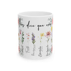 Taza Floral - Dios te ama