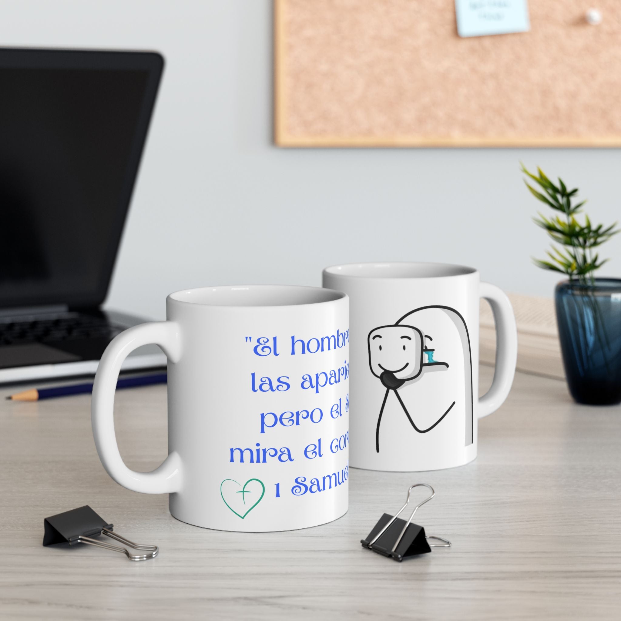 Taza 11oz - Flork Católico 1 Samuel 16,7