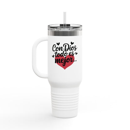 Termo de Viaje Aislado 40oz con Mensajes Inspiradores