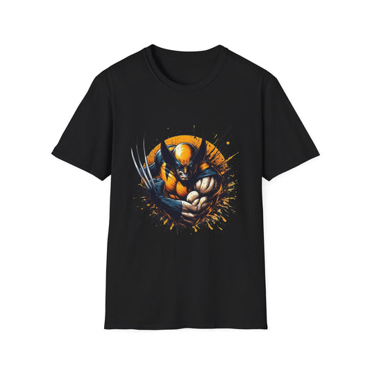Camiseta para Hombre Softstyle con Diseño de Wolverine – Estilo Cómic y Confort