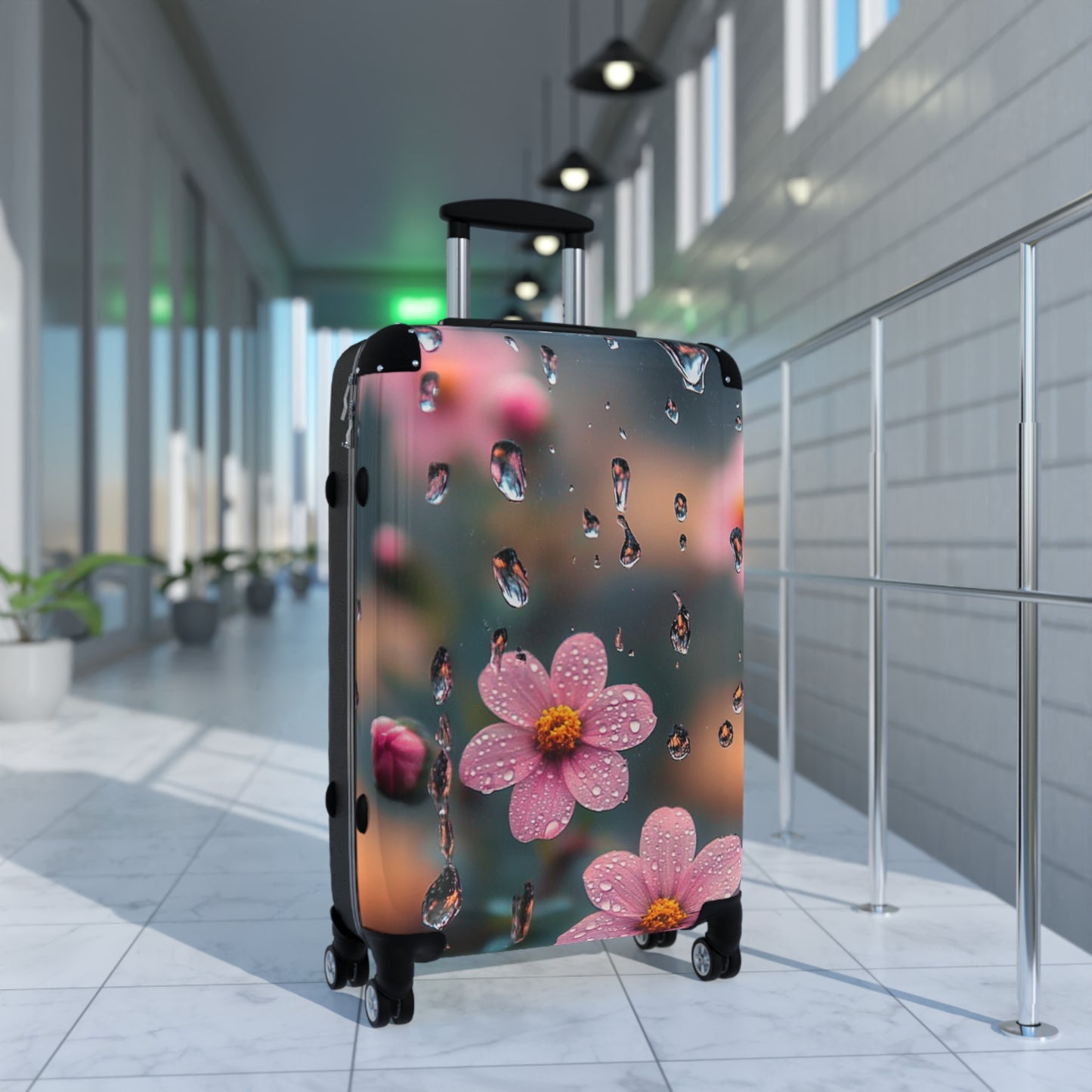 Floral Travel Suitcase - Blooming Adventure Luggage, Carry-On Bag, Stylish Weekender, Vacation Essential, Unique Gifts for Travelers