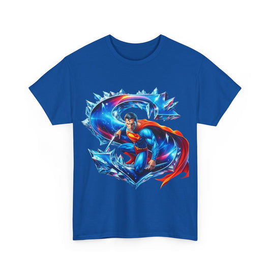 Camiseta Superman para Hombre – Algodón Pesado y Diseño Clásico