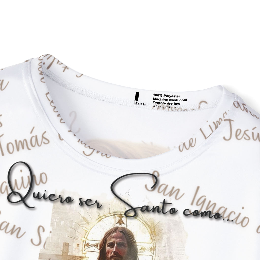 Camisa para caballero - Diseño Especial "Quiero ser Santo..."