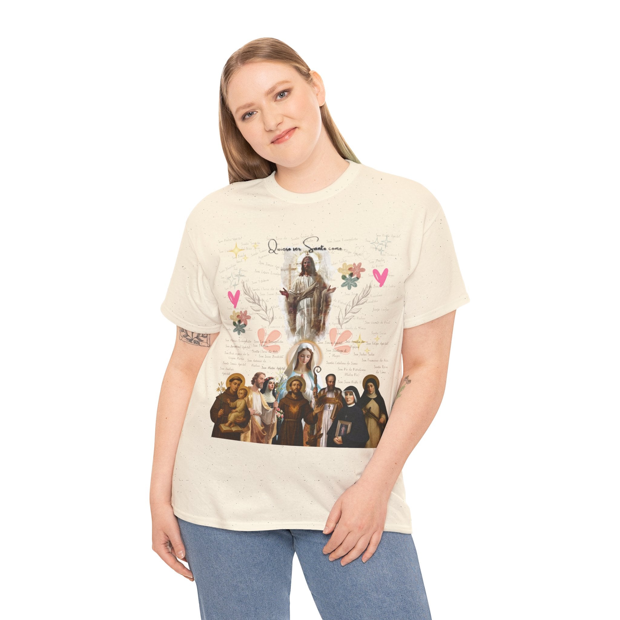 Camisa Damas - Diseño Especial "Quiero ser Santo como..."