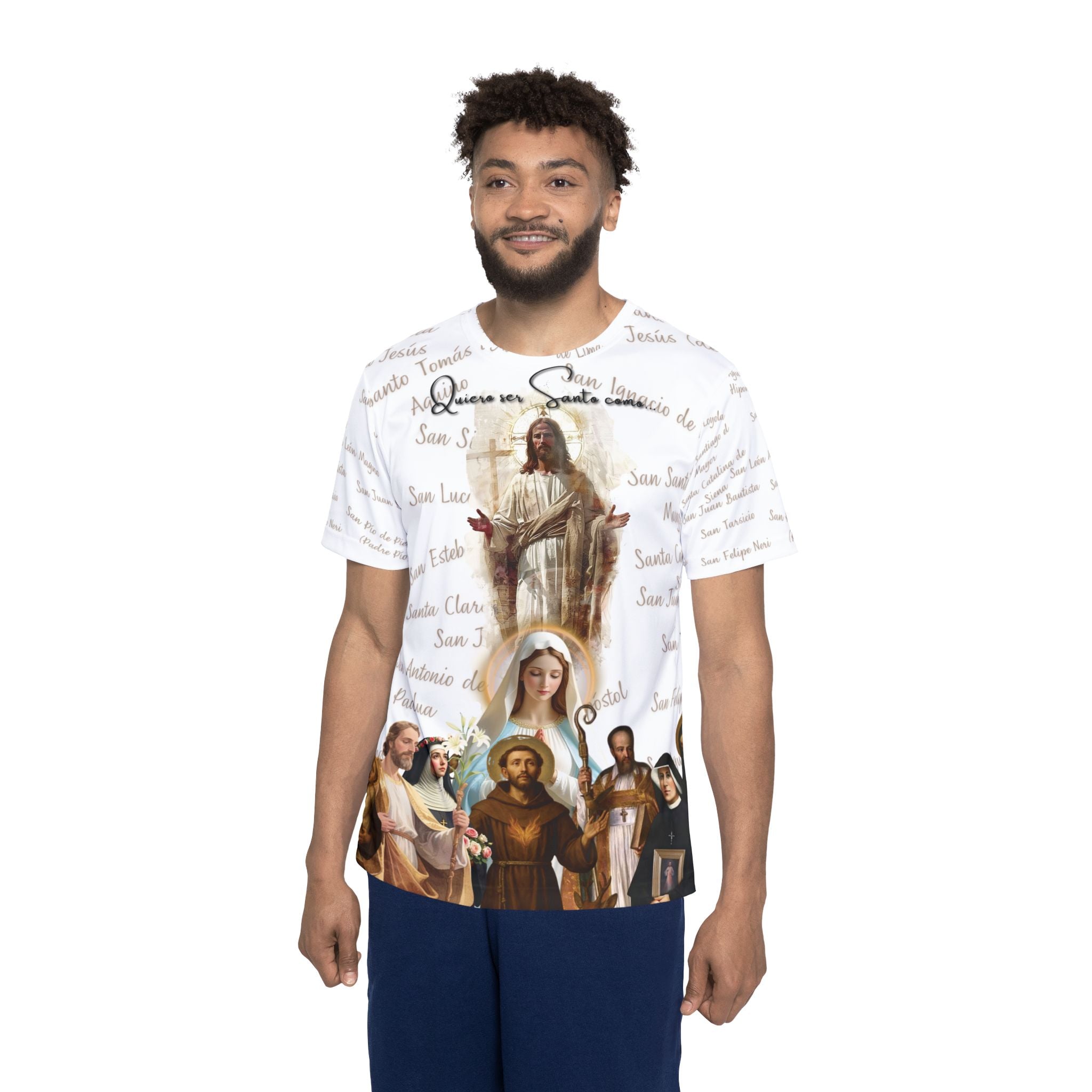 Camisa para caballero - Diseño Especial "Quiero ser Santo..."