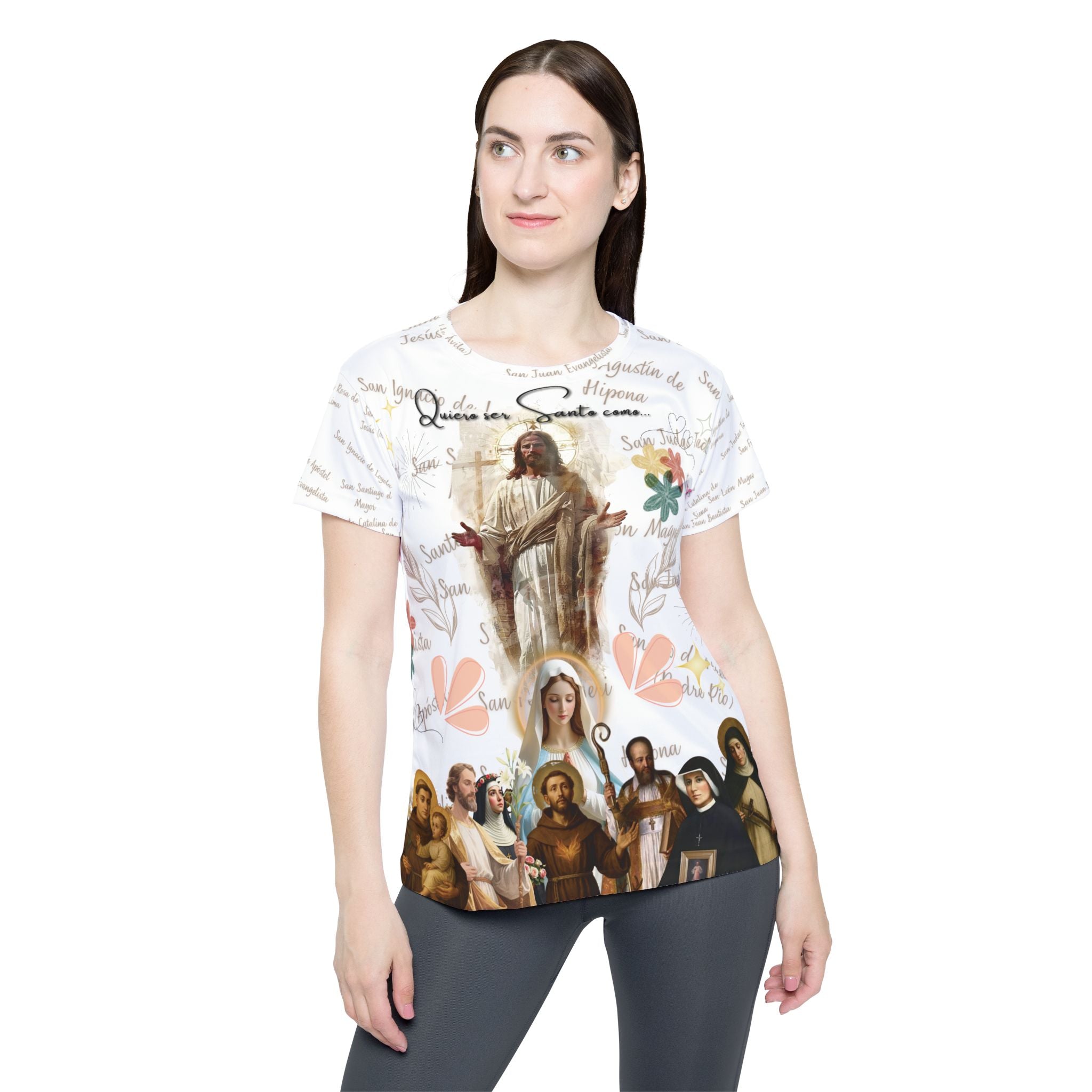 Sports Jersey Camisa Dama Diseño Especial 'Quiero ser Santo como'