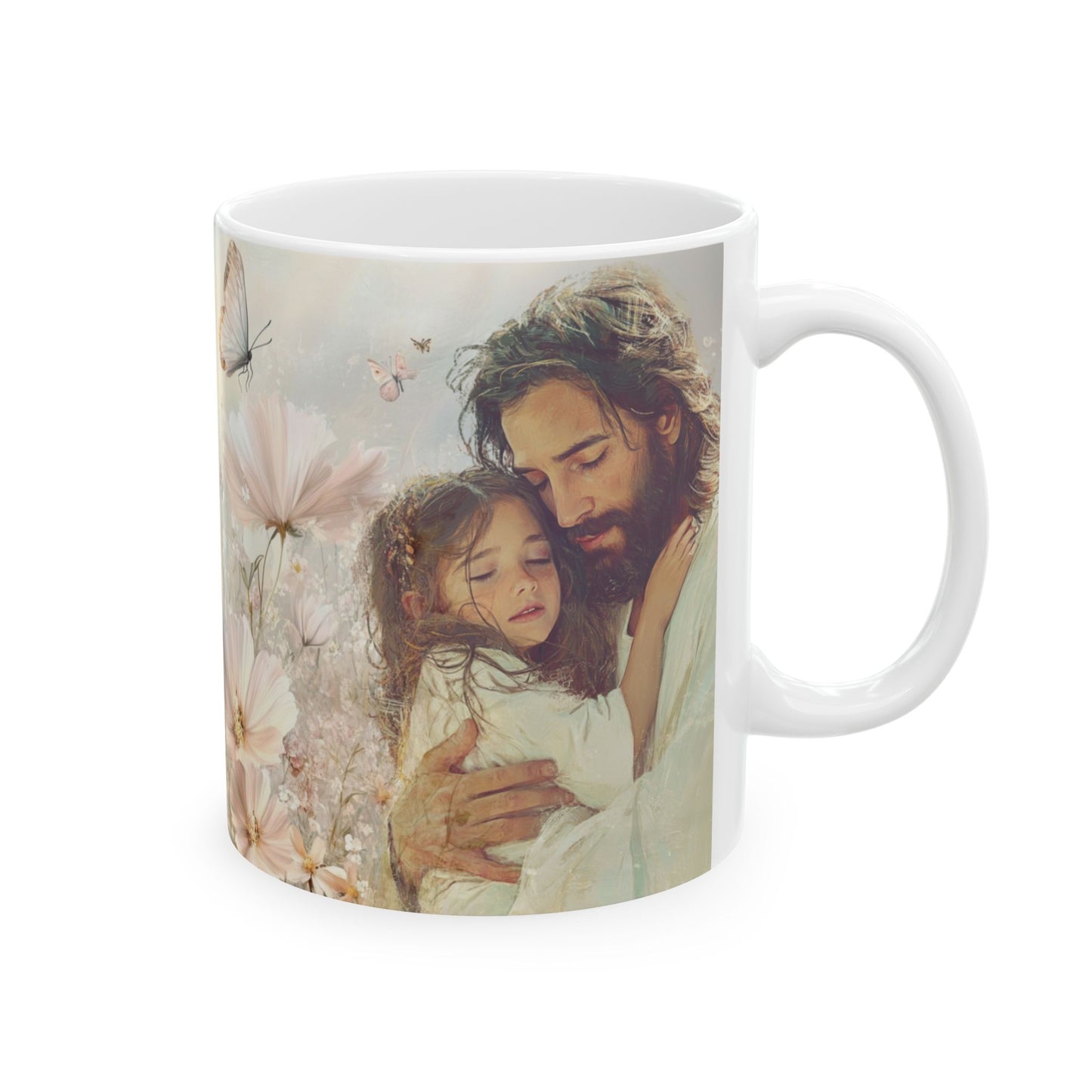 Taza Cristiana con Versículo – Salmo 17:8 | Cerámica 11oz